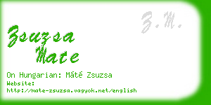 zsuzsa mate business card